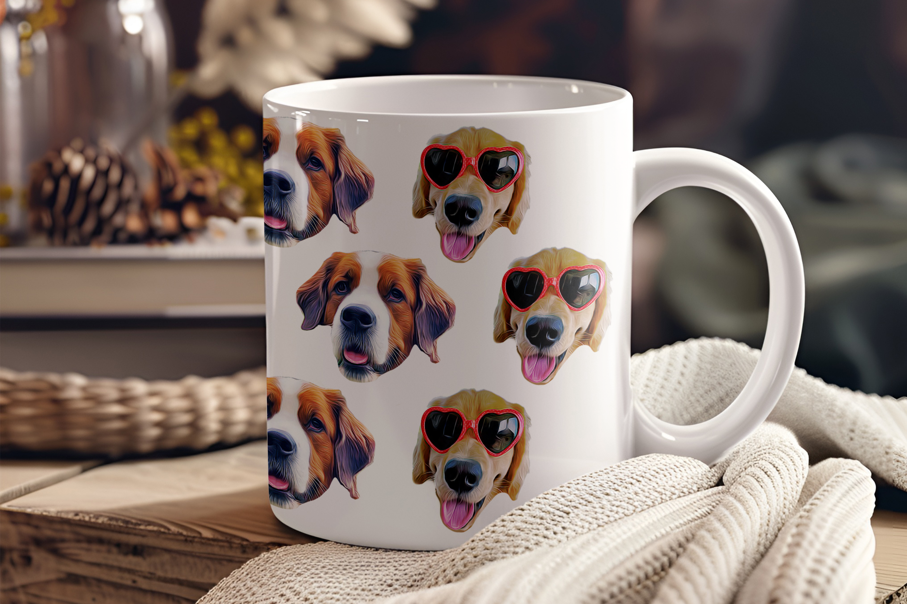 Personalized Mug - Pet Illustration (Faces)