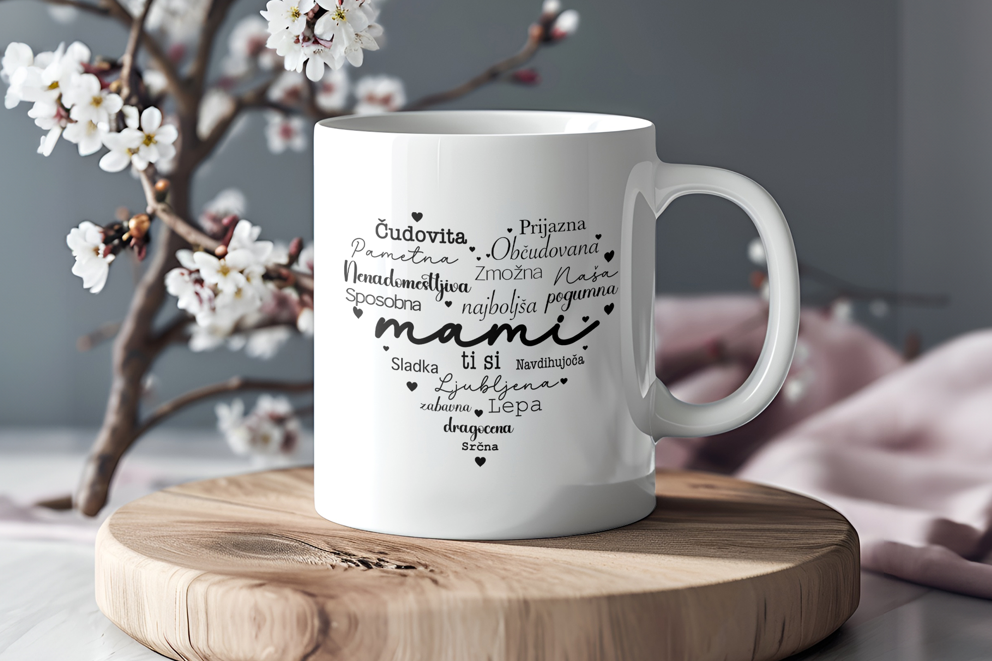 Personalizirana keramična skodelica - Mami ti si čudovita
