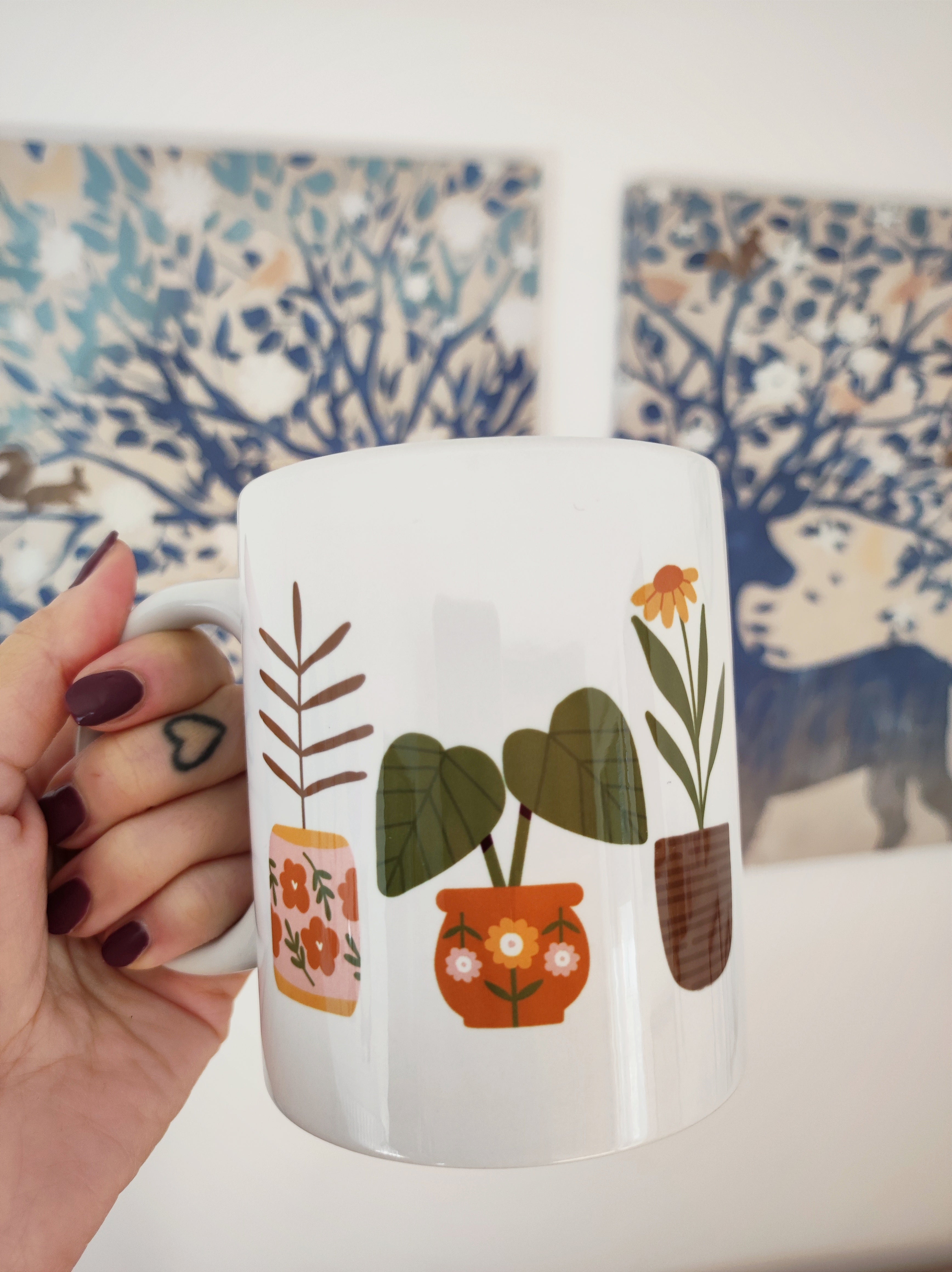 Ceramic cup - Plants
