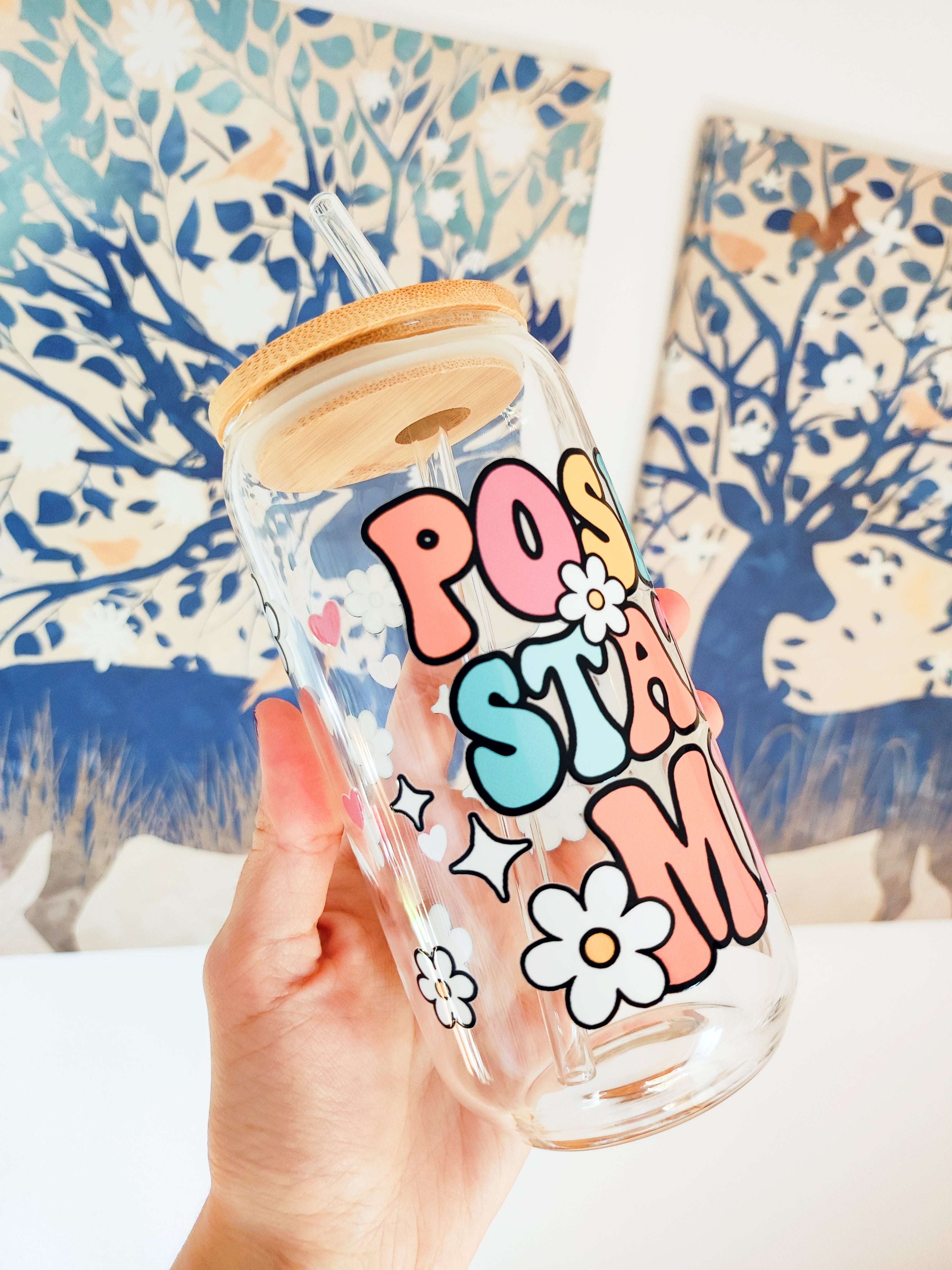 Kozarec z bambusovim pokrovom 500ml - Positive state of mind