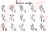 Personalized Marble Mug - Flowers with Meaning and Name