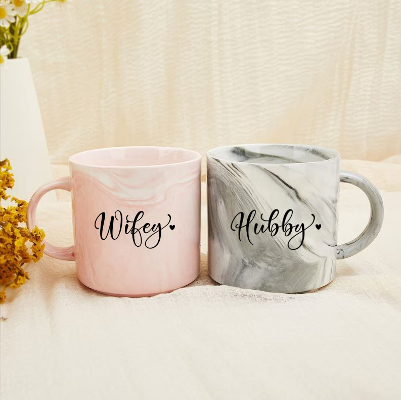 Marmorna skodelica - Wifey/Hubby