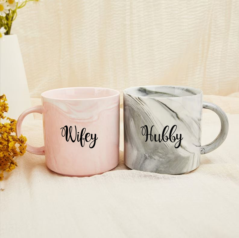 Marmorna skodelica - Wifey/Hubby