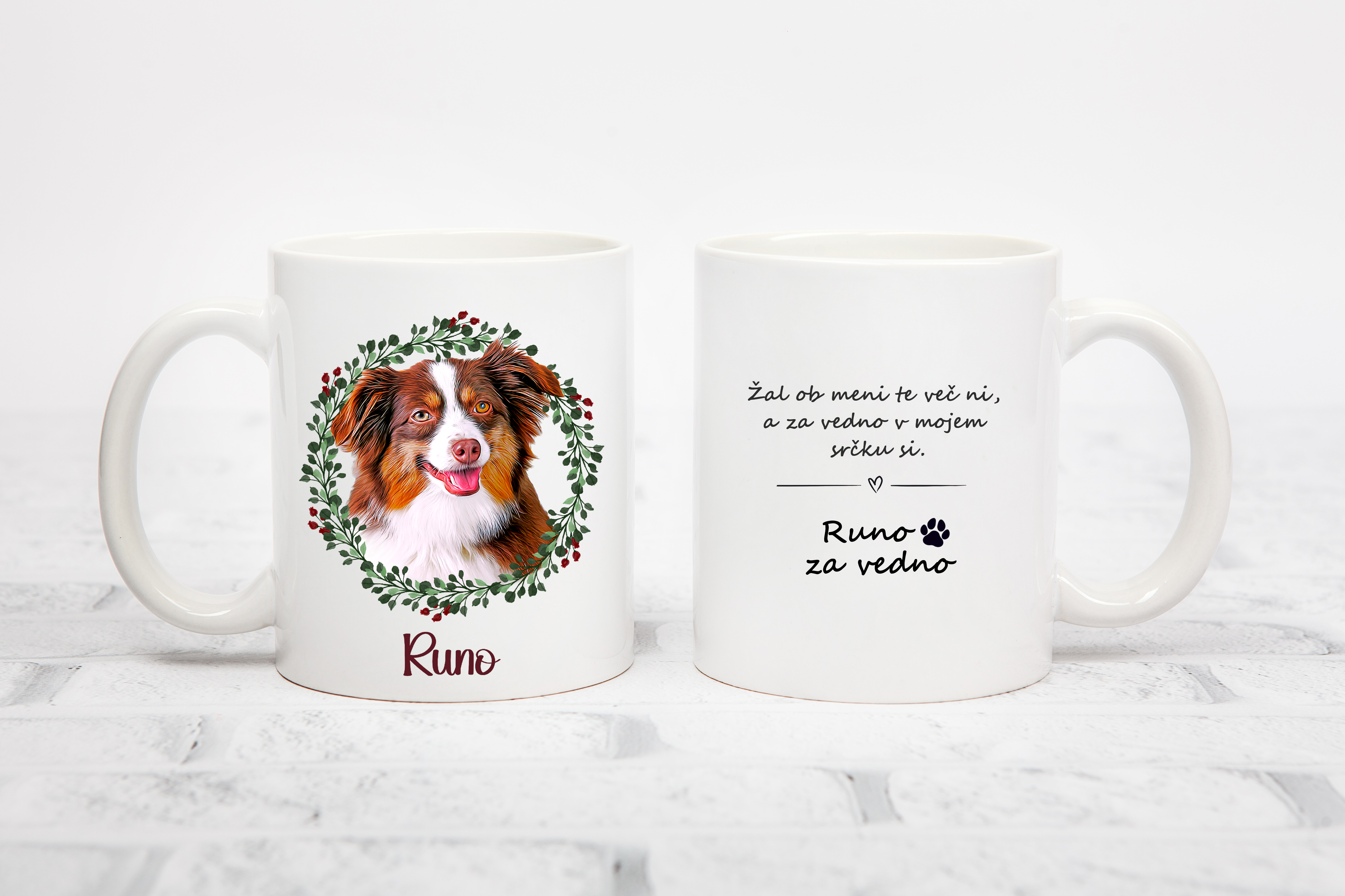 Personalized mug - Portrait of a pet (little angels)